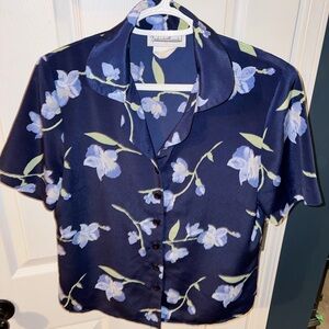 Floral Button-Up Blouse